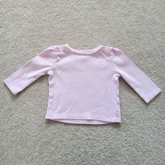 Lot 2 of Baby Girl Long Sleeve Shirts Size 6-12 Months - Picture 9 of 16